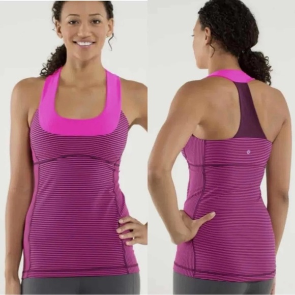 Lululemon Raspberry Glo Light Scoop Neck Tank - Picture 5 of 5